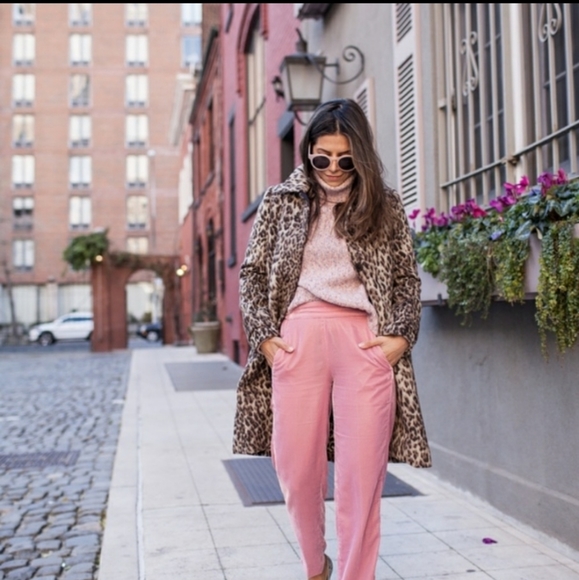 J. Crew Pants - J Crew Mercantile pink velvet pants NWT
